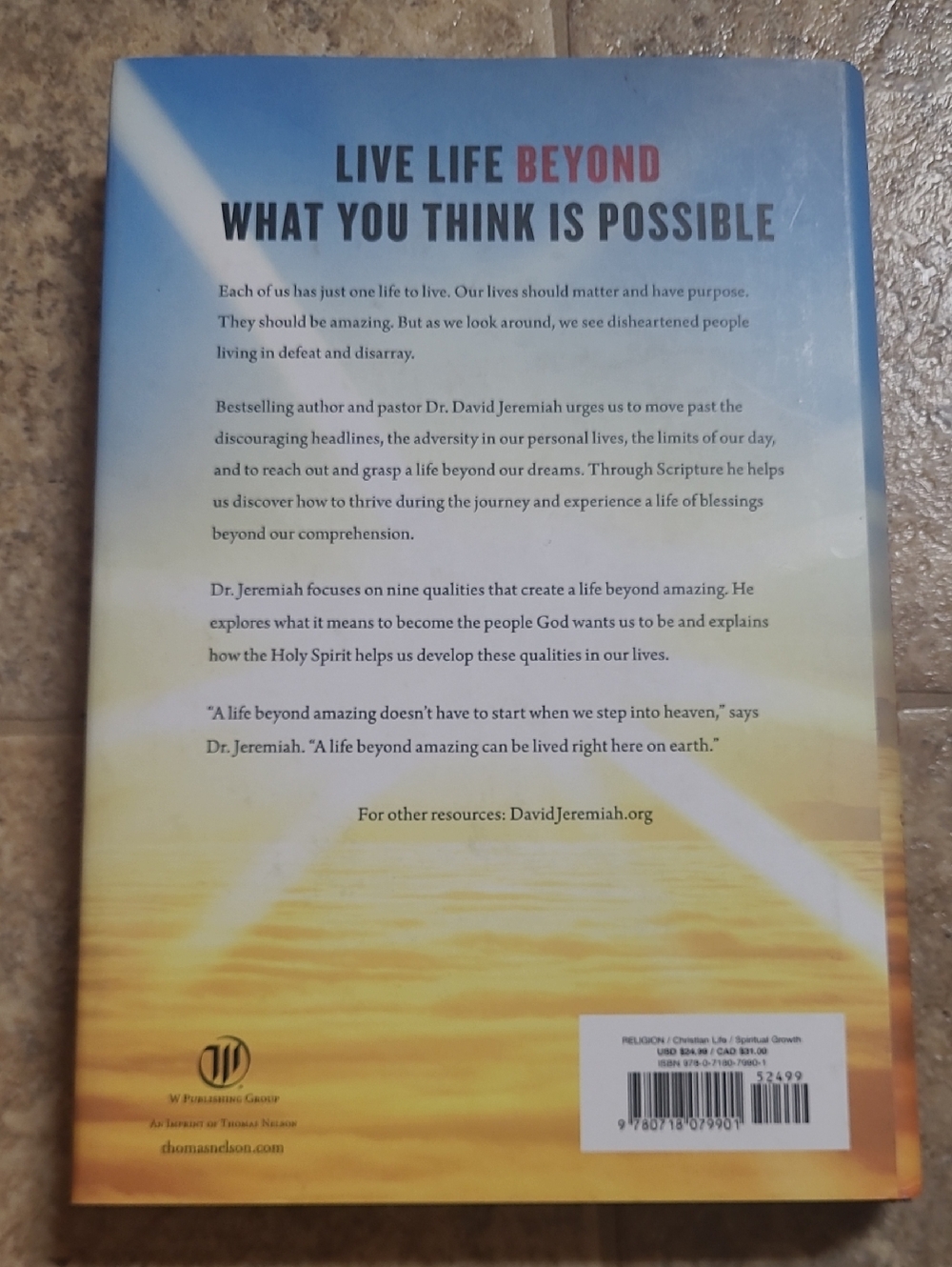 A Life Beyond Amazing Hardcover - Picture 5 of 7